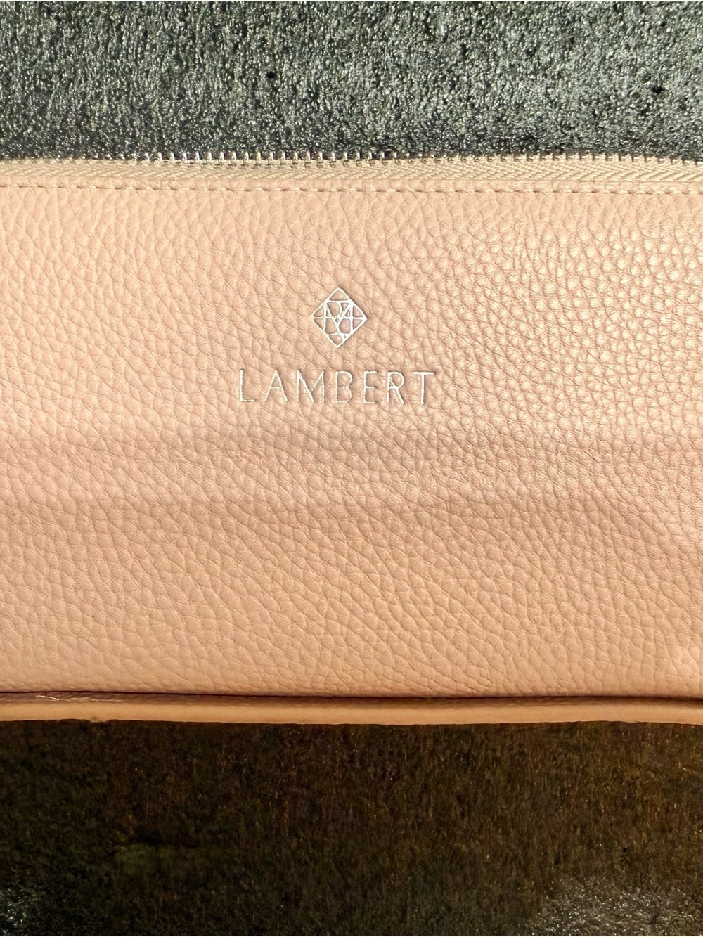🇨🇦LAMBERT The Meli Vegan Leather Zip Around Wallet Clutch Wristlet Pink NWOT